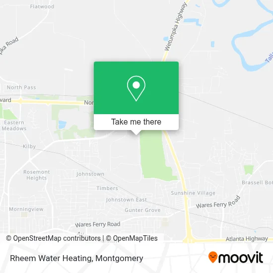 Rheem Water Heating map