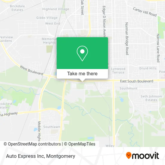 Auto Express Inc map