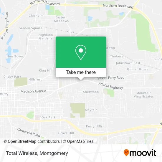Total Wireless map