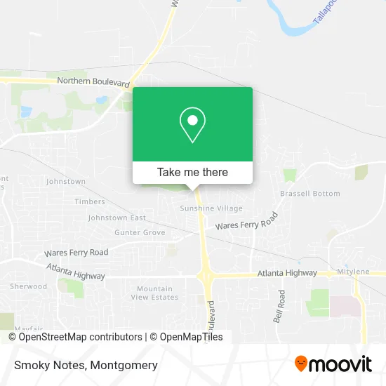 Smoky Notes map