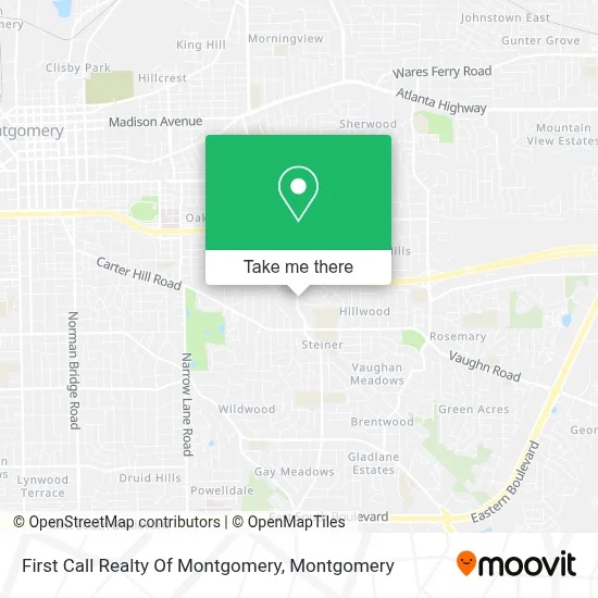 First Call Realty Of Montgomery map