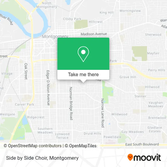 Side by Side Choir map