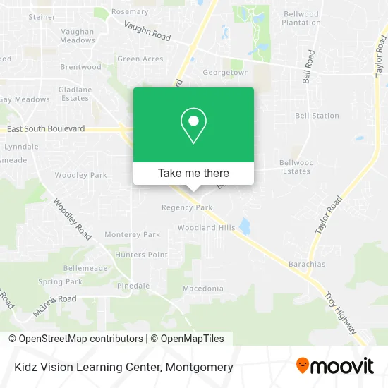 Kidz Vision Learning Center map