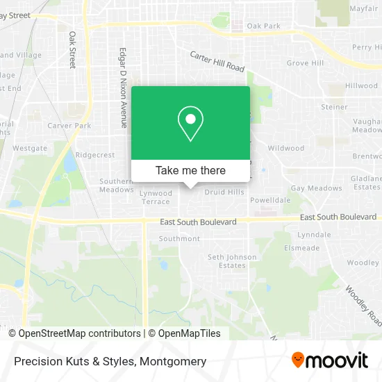 Precision Kuts & Styles map
