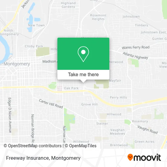 Freeway Insurance map