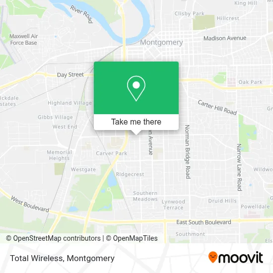 Total Wireless map