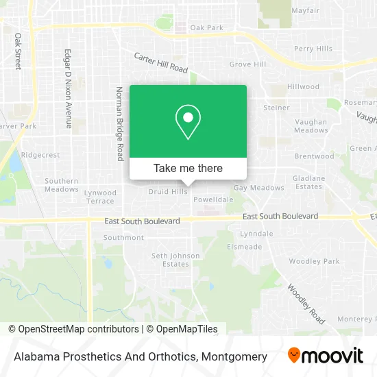 Alabama Prosthetics And Orthotics map