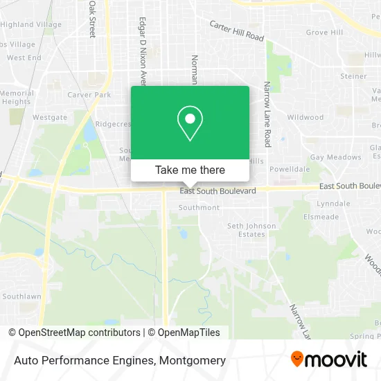 Auto Performance Engines map