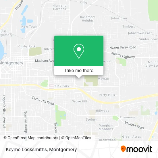Keyme Locksmiths map