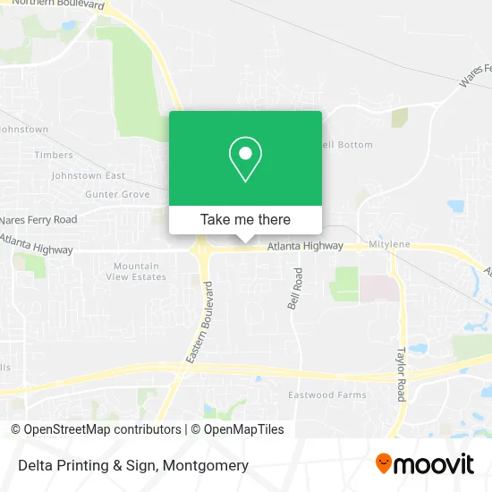 Delta Printing & Sign map