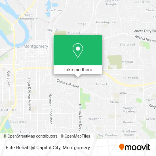Elite Rehab @ Capitol City map