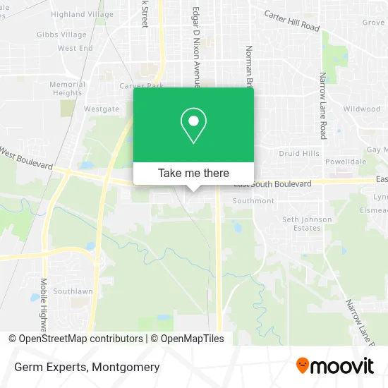 Germ Experts map