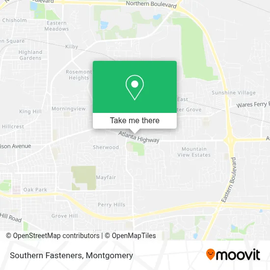 Southern Fasteners map