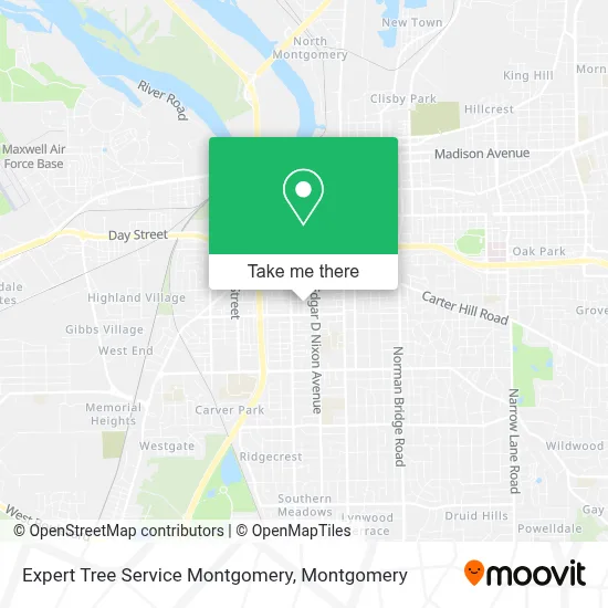 Expert Tree Service Montgomery map