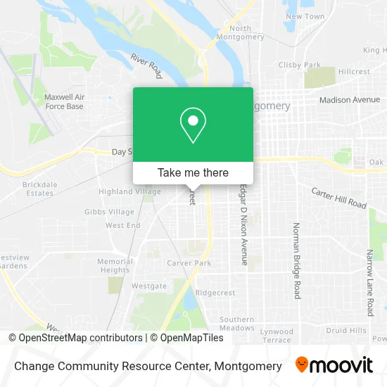 Change Community Resource Center map