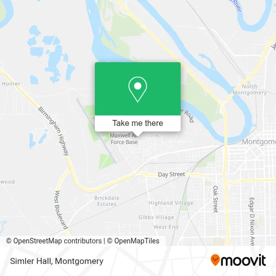 Simler Hall map