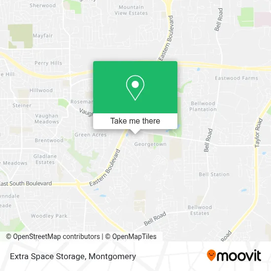 Extra Space Storage map