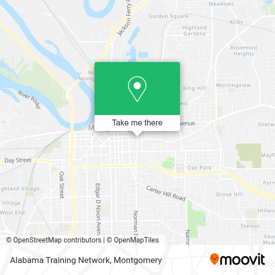 Alabama Training Network map