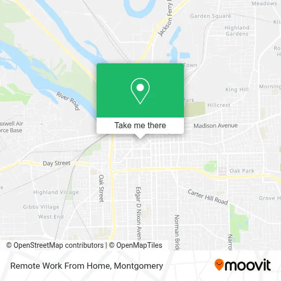 Remote Work From Home map
