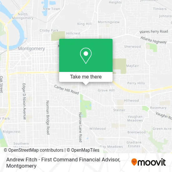 Andrew Fitch - First Command Financial Advisor map