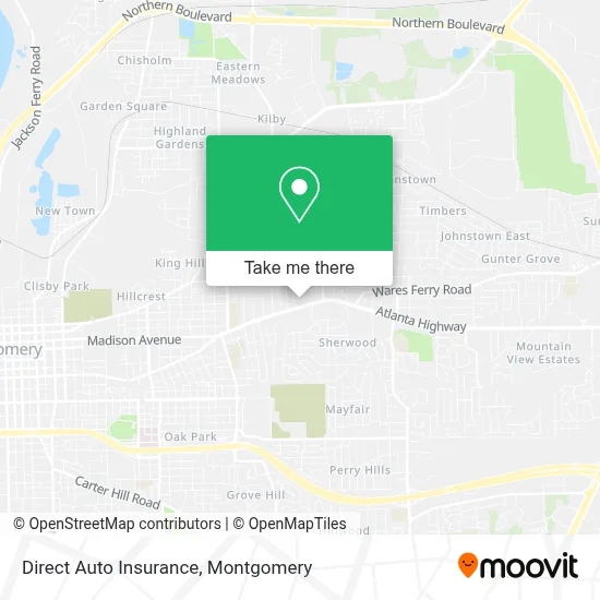 Direct Auto Insurance map