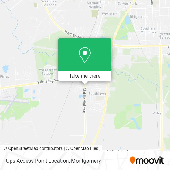 Ups Access Point Location map