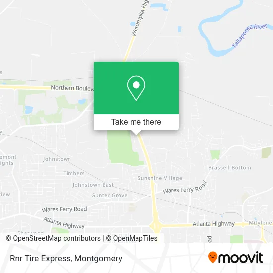 Rnr Tire Express map
