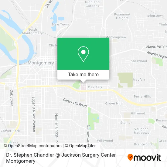 Dr. Stephen Chandler @ Jackson Surgery Center map