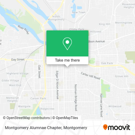 Montgomery Alumnae Chapter map