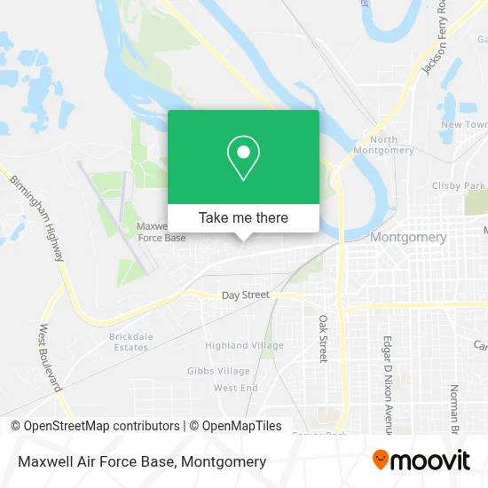 Maxwell Air Force Base map