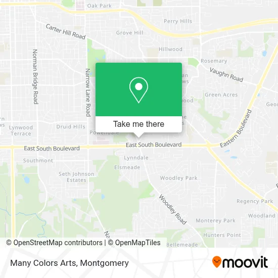 Many Colors Arts map