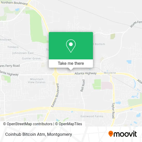 Coinhub Bitcoin Atm map