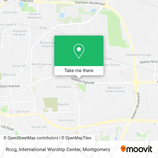 Rccg, International Worship Center map
