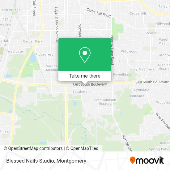 Blessed Nails Studio map