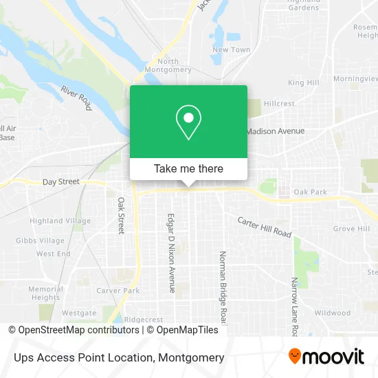Ups Access Point Location map