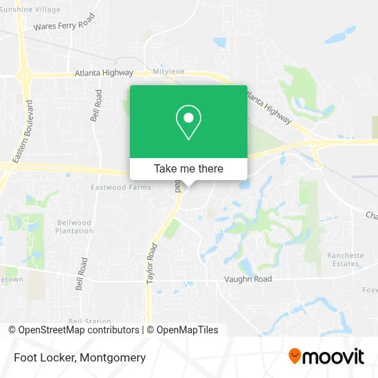 Foot Locker map