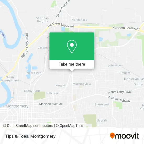 Tips & Toes map