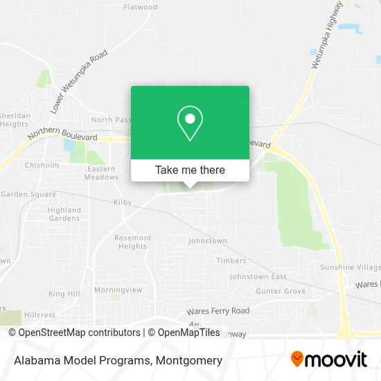 Alabama Model Programs map