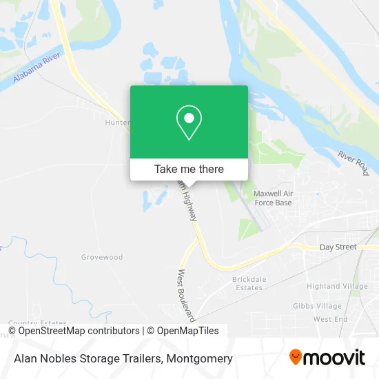 Alan Nobles Storage Trailers map