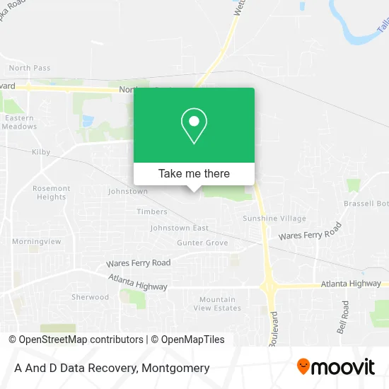 A And D Data Recovery map