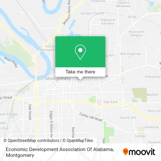 Economic Development Association Of Alabama map