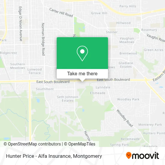 Hunter Price - Alfa Insurance map
