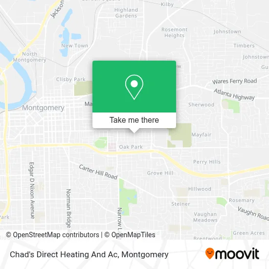 Chad's Direct Heating And Ac map