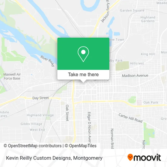 Kevin Reilly Custom Designs map