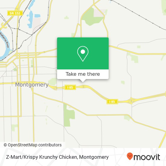 Z-Mart/Krispy Krunchy Chicken map