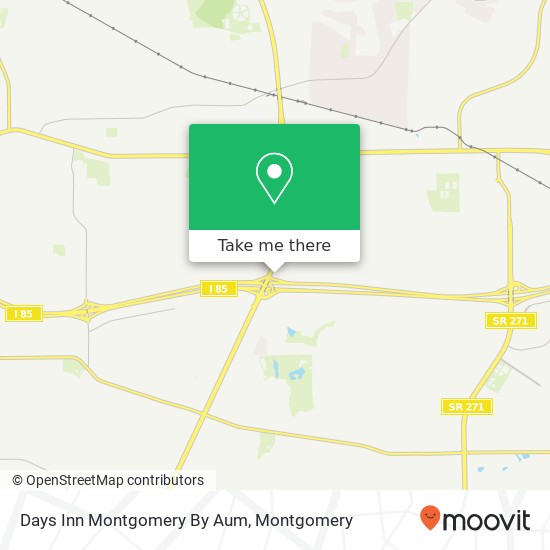 Mapa de Days Inn Montgomery By Aum