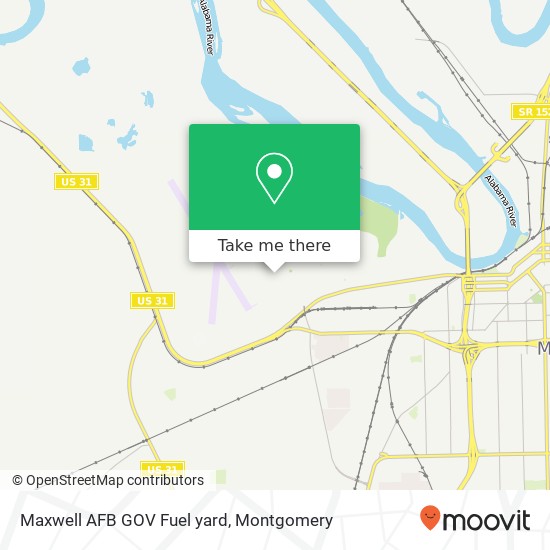 Maxwell AFB GOV Fuel yard map