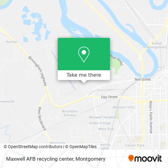 Maxwell AFB recycling center map