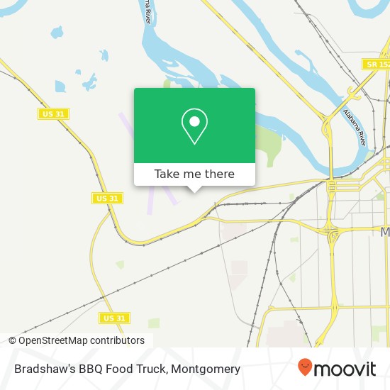 Bradshaw's BBQ Food Truck map