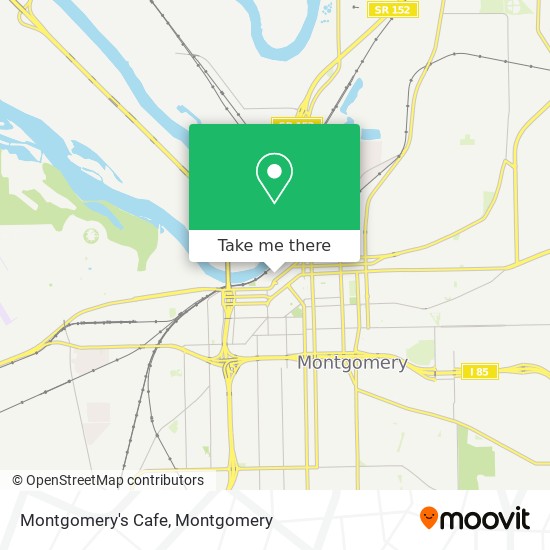 Montgomery's Cafe map